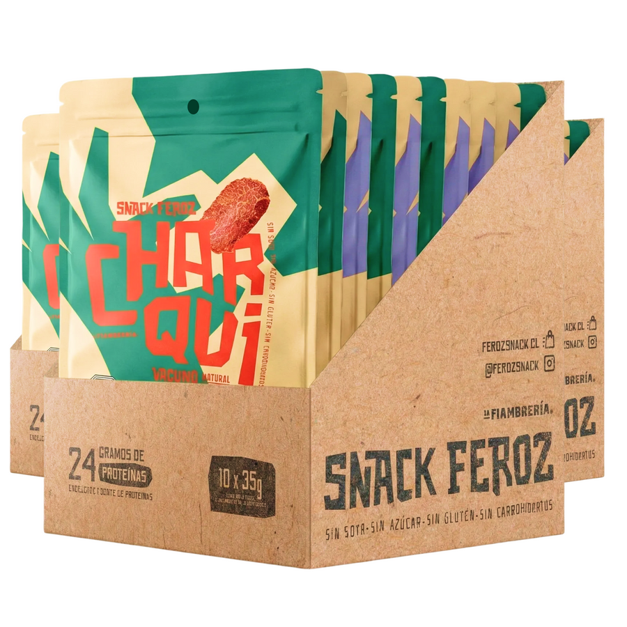 Pack 4 Cajas de Charqui – 40 Unidades