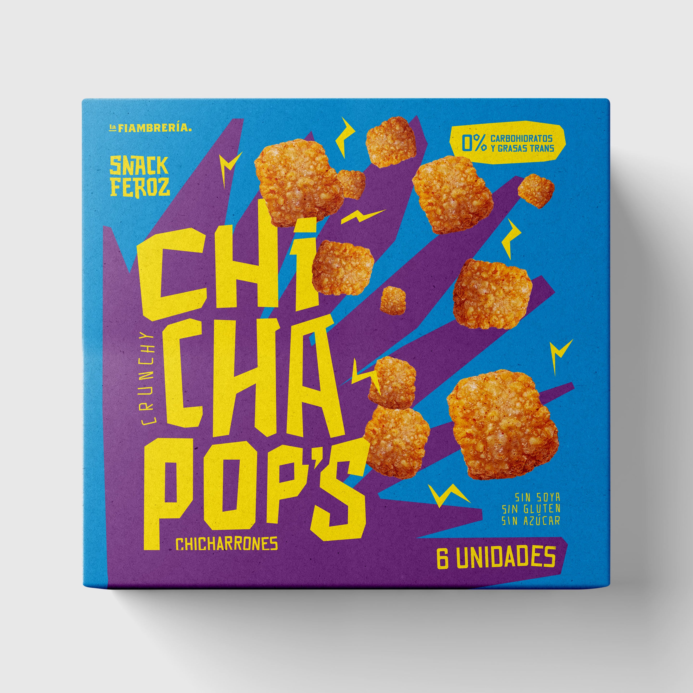 BOX 6 UND - ChichaPop’s - Chicharrones para Microondas