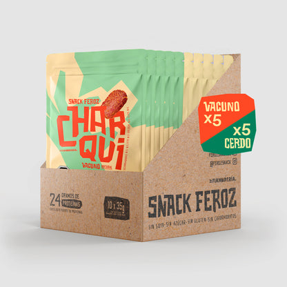 MIXED BOX 10 Und -  5 Vacuno / 5 Cerdo