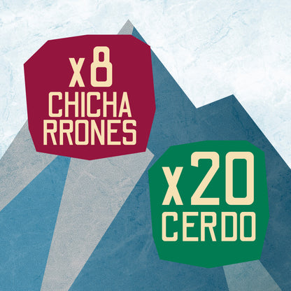 Pack Invierno: 20 Charquis Cerdo + 8 Chicharrones