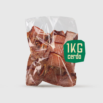 Charqui de cerdo premium Feroz Snack en formato 1 kg sin azúcar