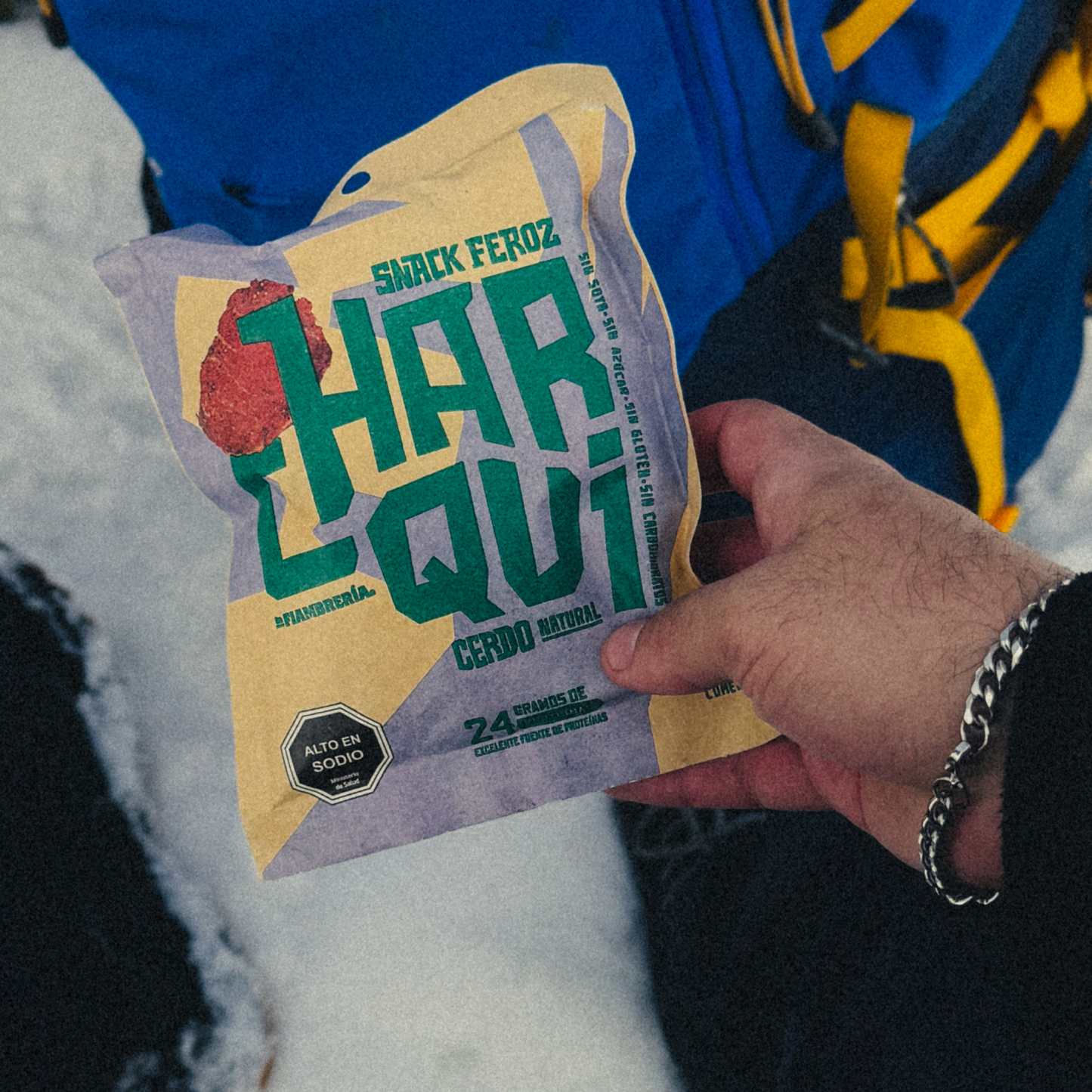 Charqui de cerdo Feroz Snack sin azúcar agregada, snack proteico de ingredientes reales