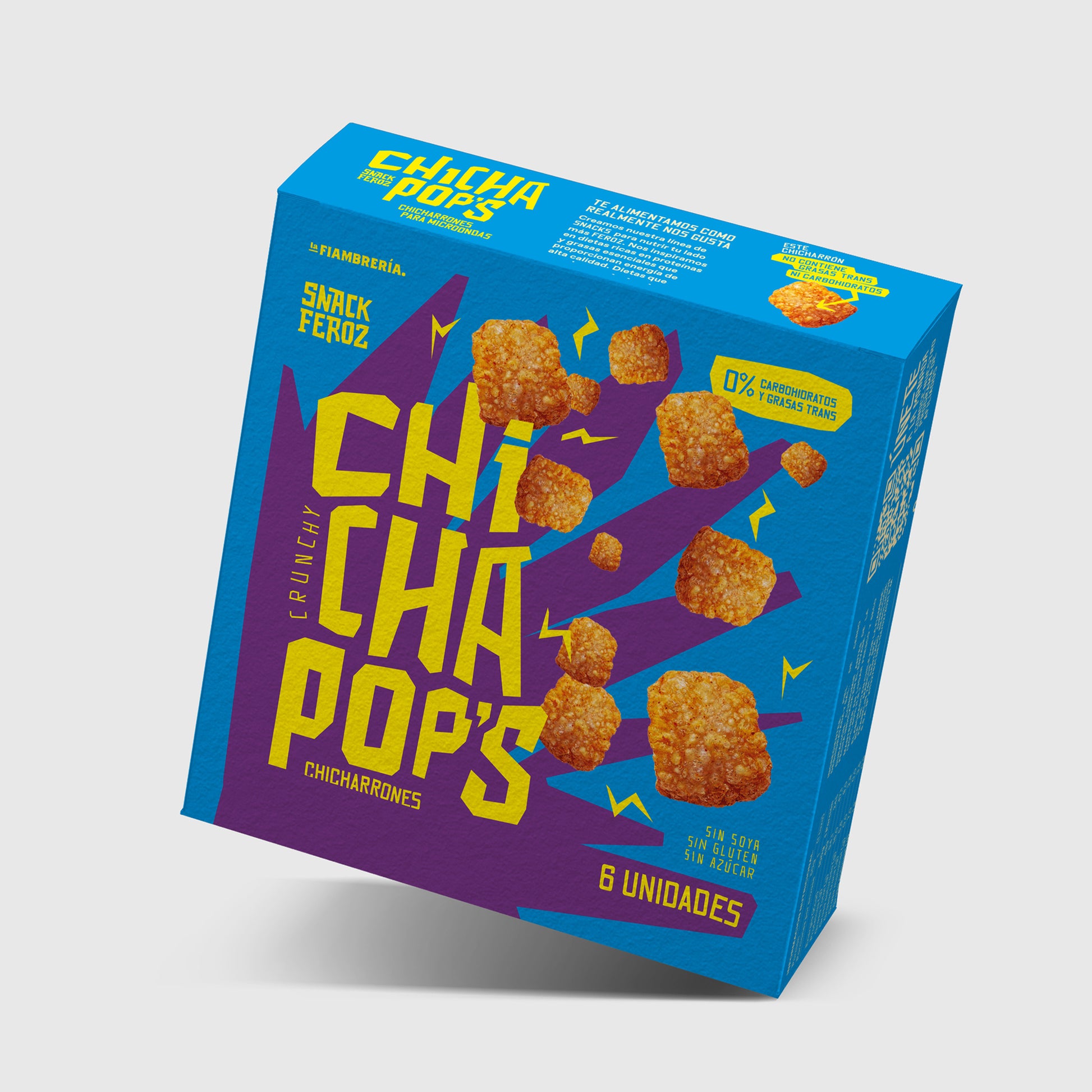 Detalle de chichapop recién preparado, textura crujiente