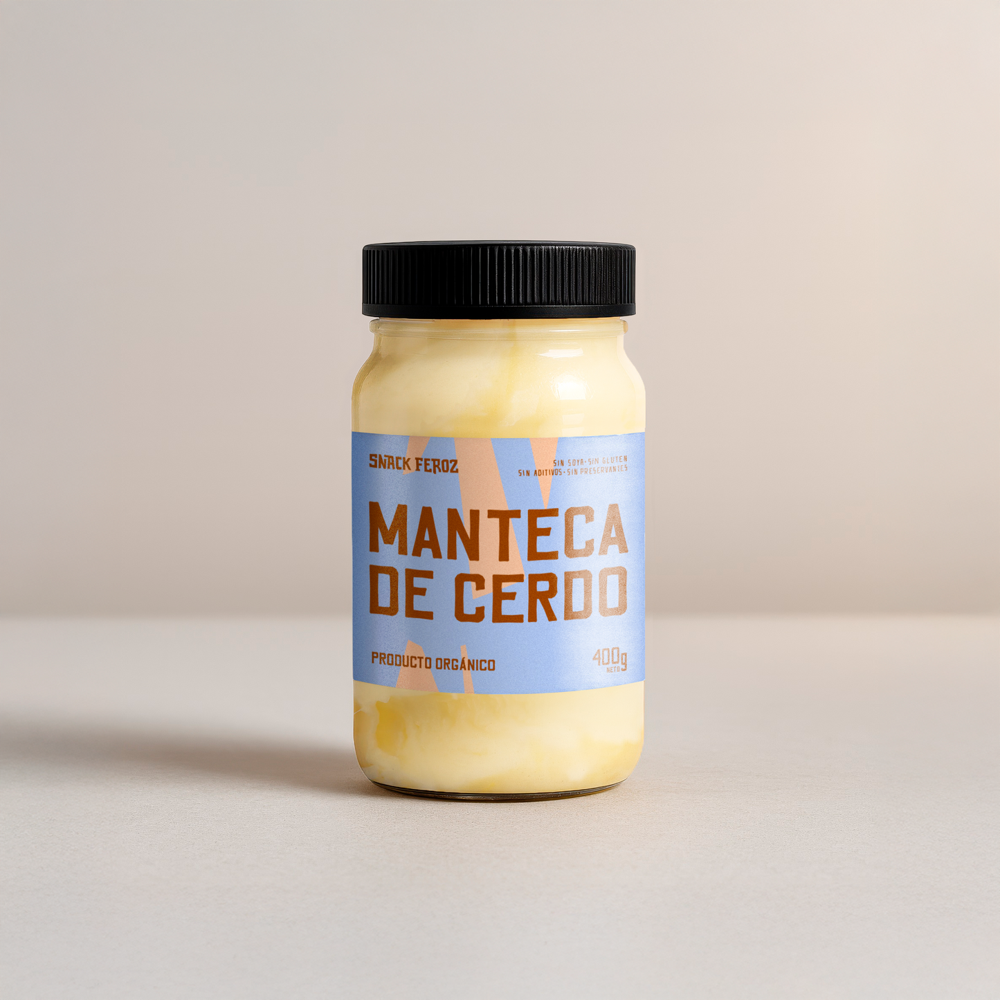 Manteca de cerdo 100% pork lard Feroz para cocinar