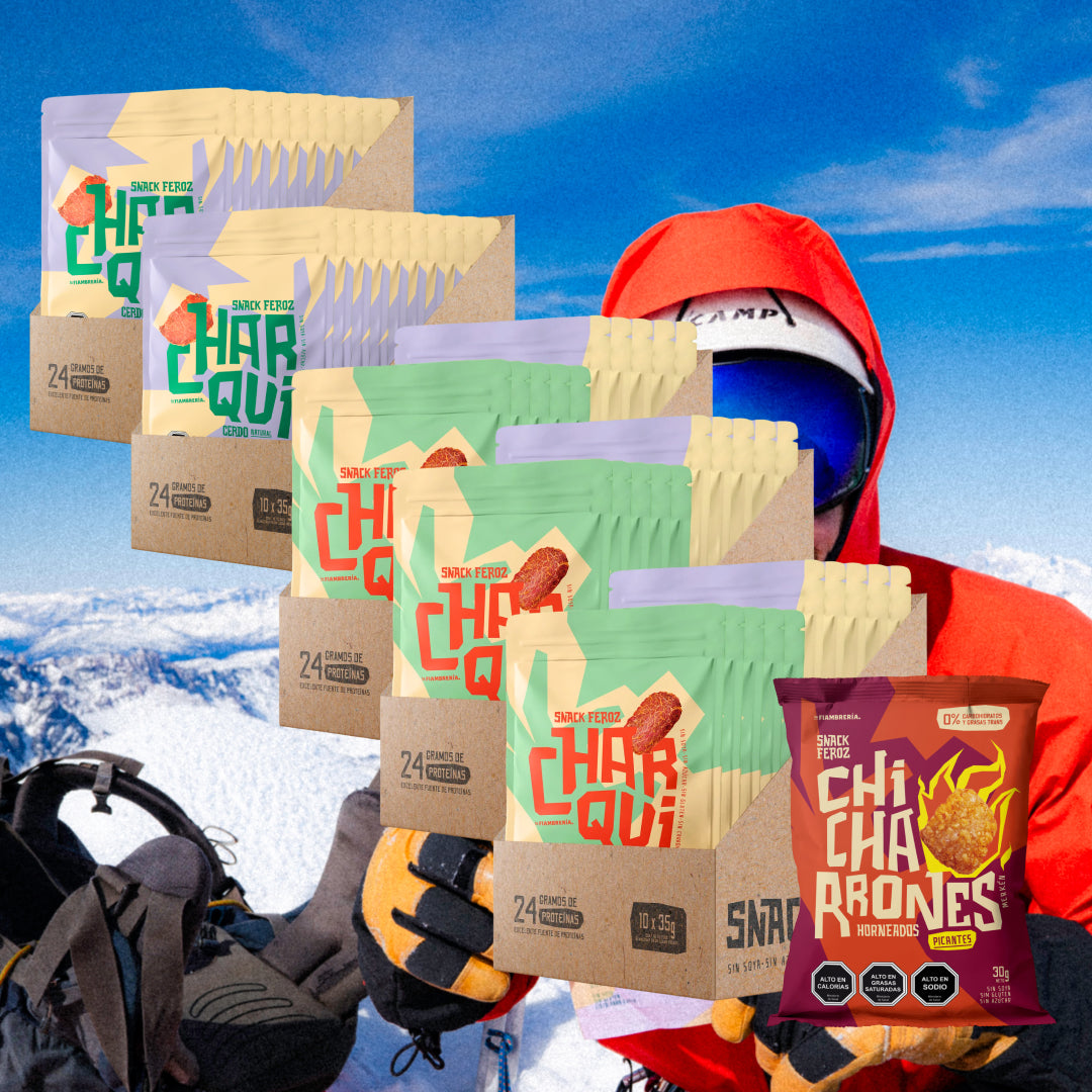 Pack completo Feroz Snack con todos sus snacks de comida real sin azúcar