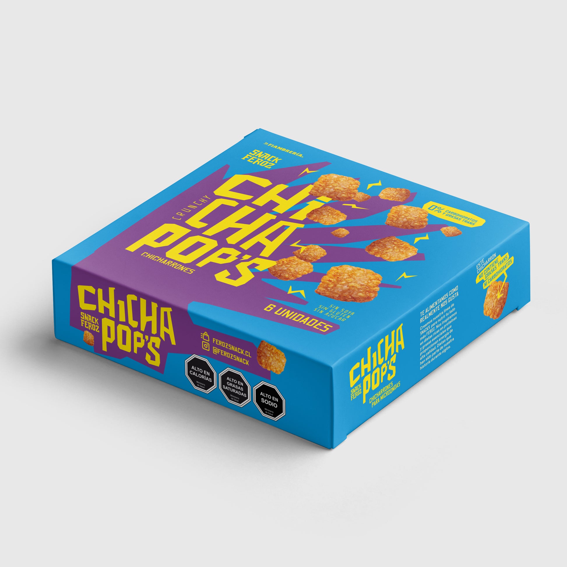 Chicharrones para microondas sin azúcar ni frituras